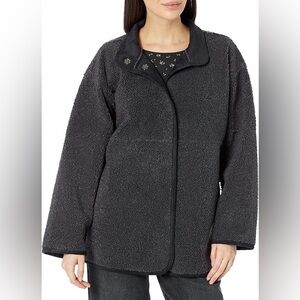 Velvet by Graham & Spencer Charcoal Sherpa Jacket